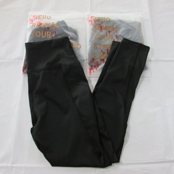 3 Pair NEW Women's Size Medium Black Leggings - Picture 1 of 2